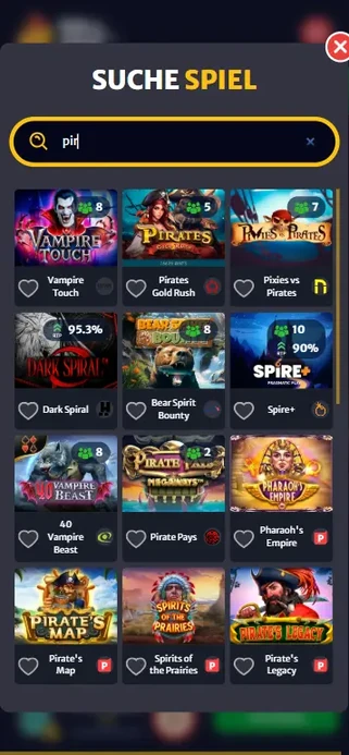 Pirots 4 über die Suche oder den Anbieterfilter ELK Studios finden